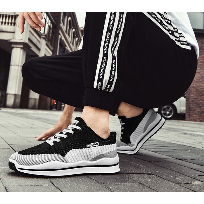 Giày thể thao nam sneakers BKN Sport vải thoáng khí ( có 2 mầu )