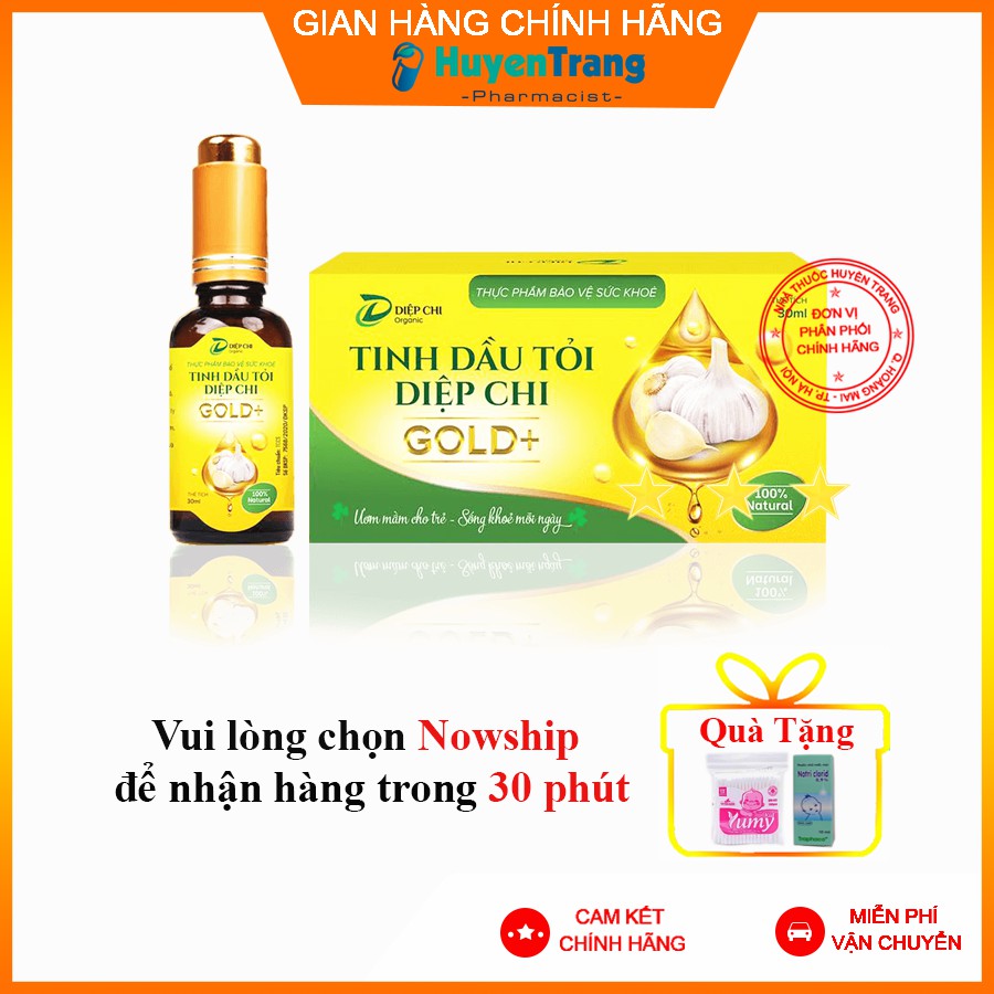 ✔️️️(tặng quà xinh) Dầu Tỏi Diệp Chi Gold+ Hỗ trợ Tăng Sức Đề Kháng, giảm triệu chứng Cảm Cúm