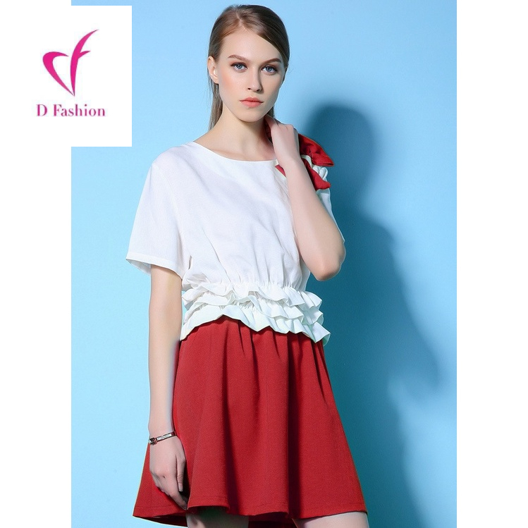 XY840 Đầm xòe nữ hè ngắn tay hàng nhập