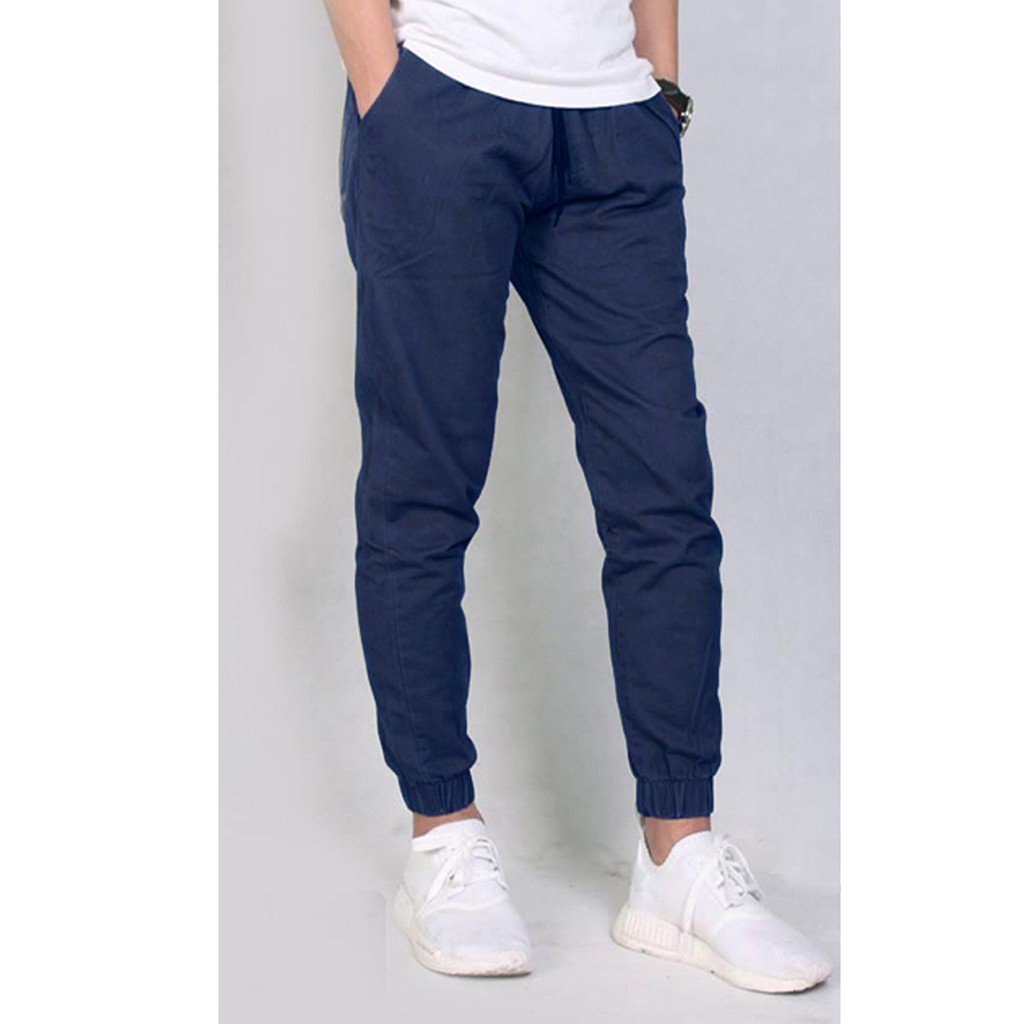 QUẦN JOGGER KAKI CO GIẢN, KHÓA ZIP CÁ TÍNH