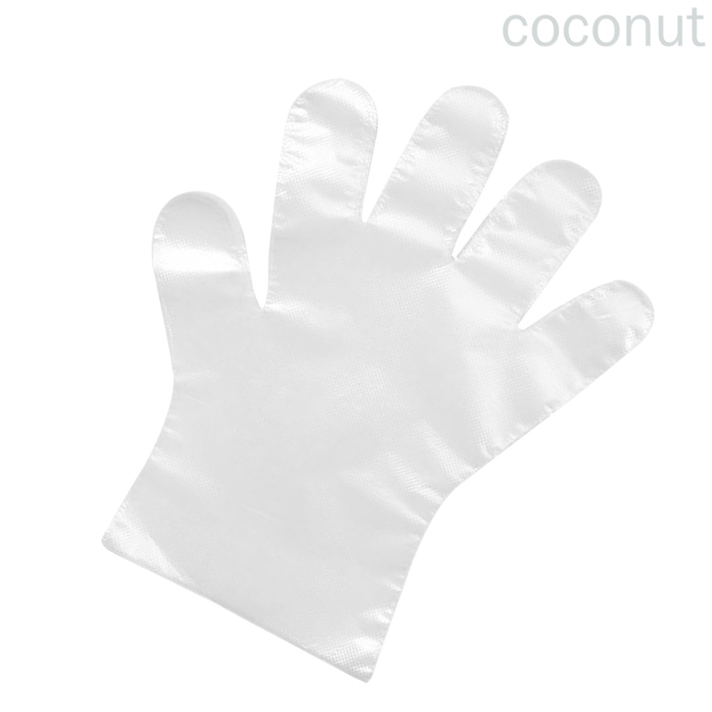 Set 100 Găng Tay Vệ Sinh Bằng Pe Trong Suốt Chống Trượt Dùng Một Lần Cho Trẻ Em