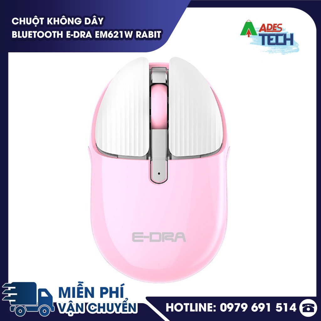 Chuột Không Dây Bluetooth EDRA EM621W Rabit  - BH Chính Hãng 24 Tháng