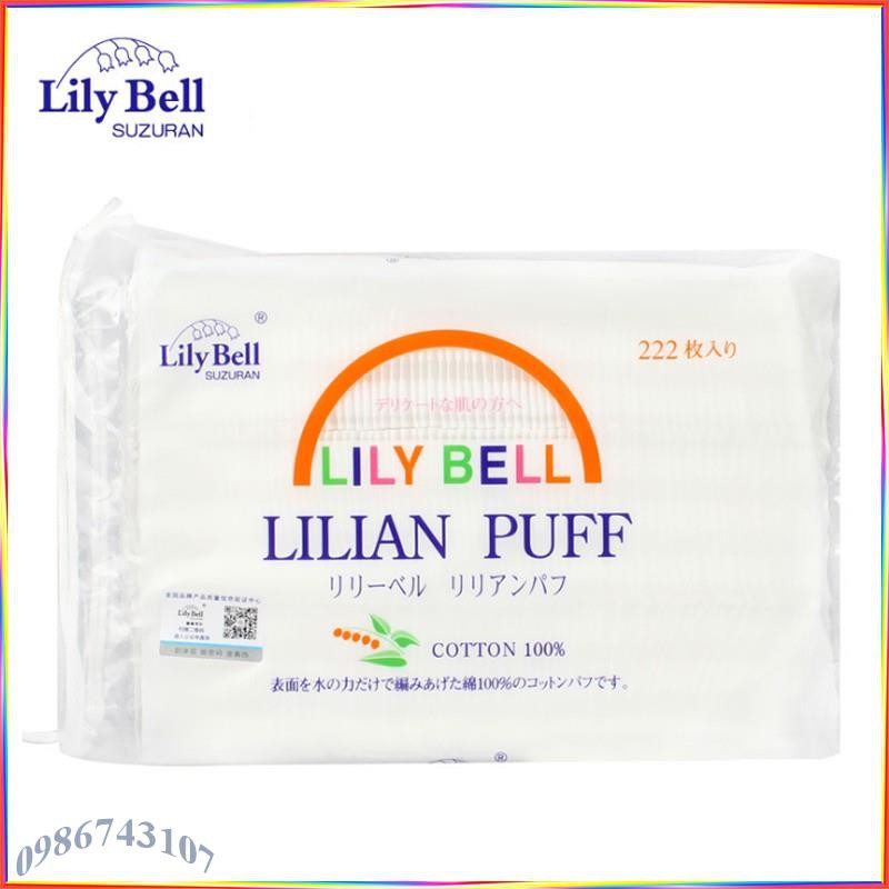Bông tẩy trang Lily Bell 222 miếng ALB55