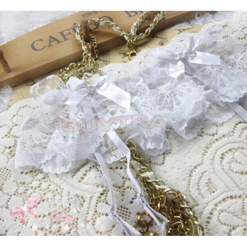 [springeven] Vớ Cao Qua Gối Phối Ren Thời Trang Gợi Cảm Và Thắt Lưng