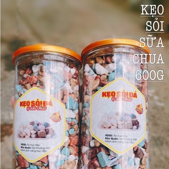 Kẹo sỏi đá vị sữa chua hũ 500gr