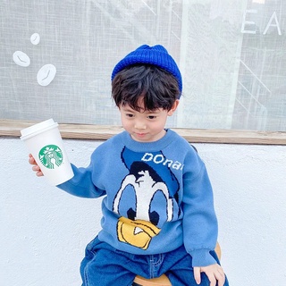 Áo len vịt Donal xanh