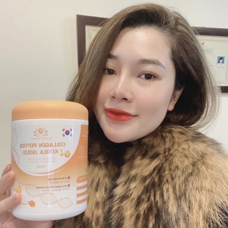 Collagen trắng da thủy phân peptide Korea Gold - Collagen  peptide plus hộp 30 gói