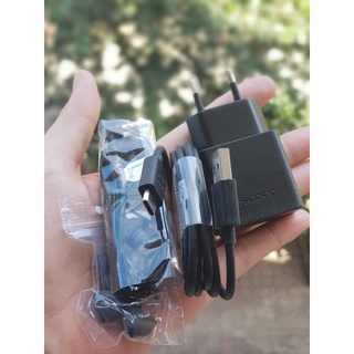 Bộ sạc nhanh sony xperia uch12,cáp type-c sony ucb20 zin và tai sony mh750