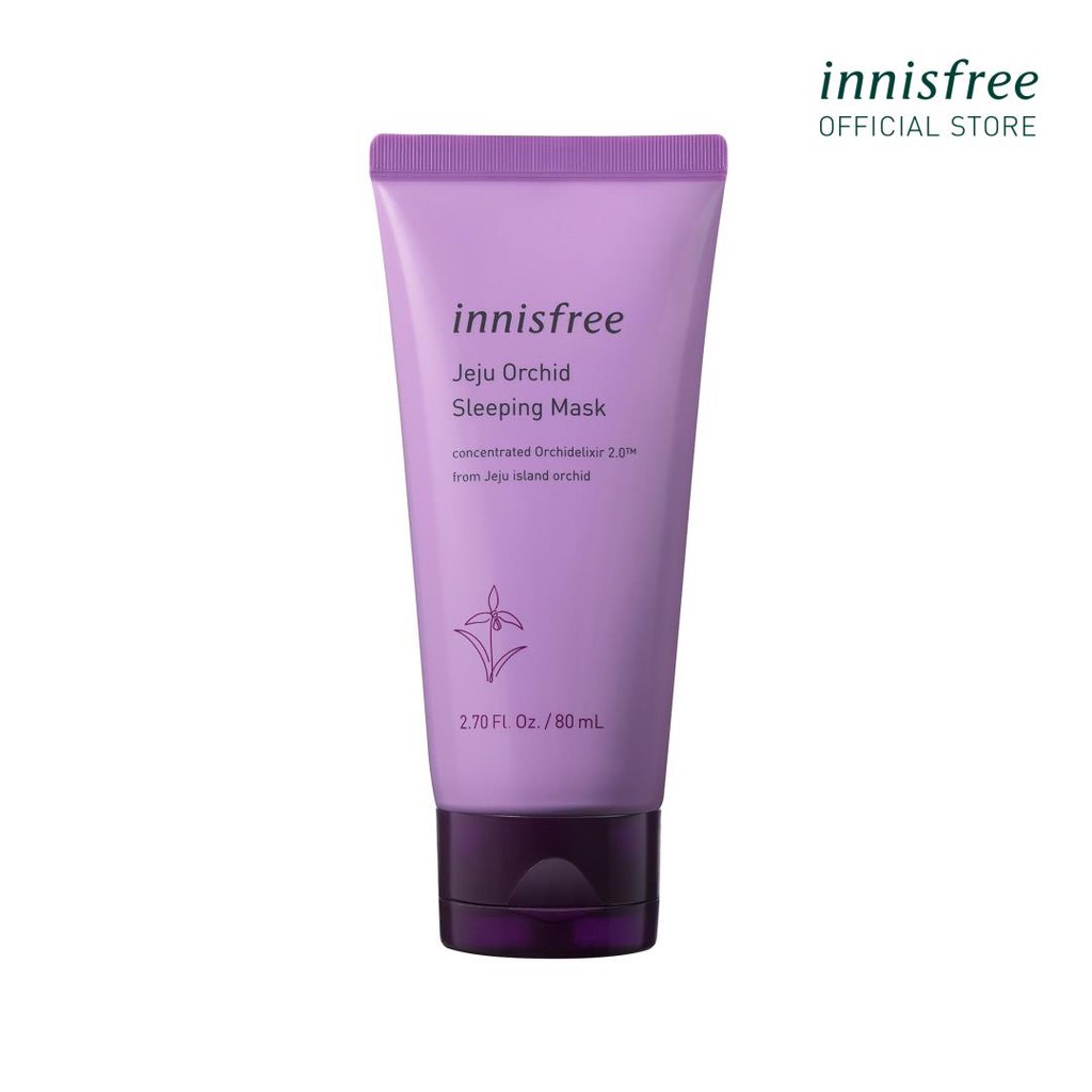 [Mã FMCGMF11 giảm 8% đơn 250K] Mặt nạ ngủ chống lão hóa hoa lan tím innisfree Jeju Orchid Sleeping Mask 80ml