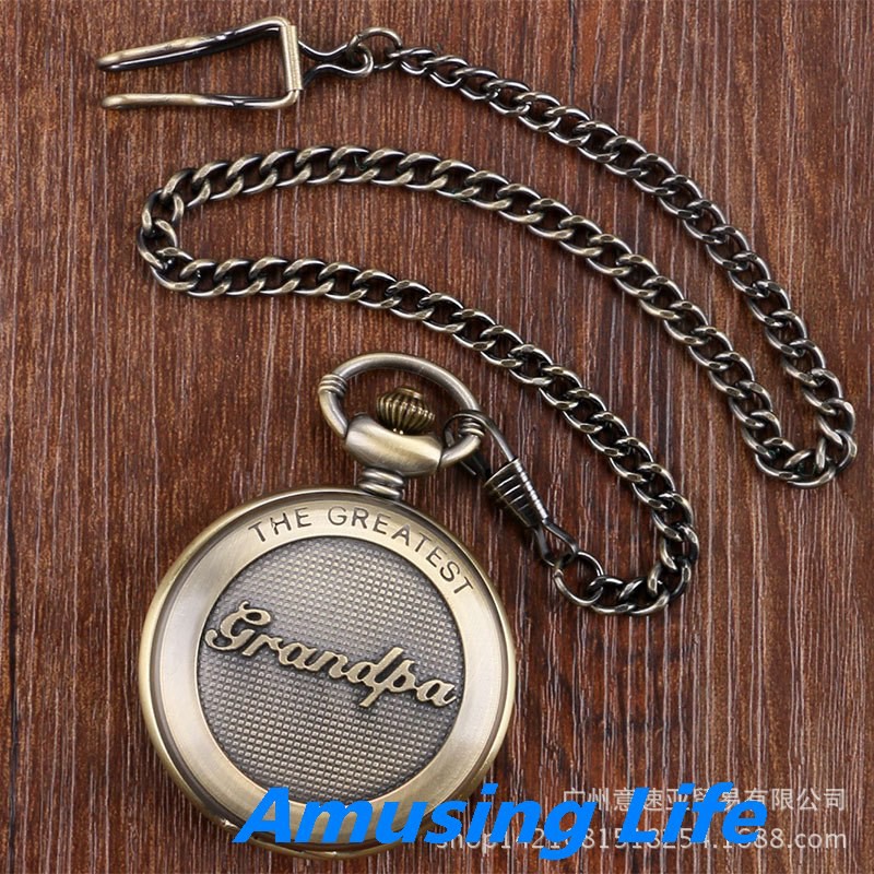 Quartz Pocket Watch Thương Mại Nước Ngoài Bán DADNgoại Retro Lớn Thạch Anh Đồng Hồ Bỏ Túi La Mã Theo Nghĩa Đen Cổ Quà T