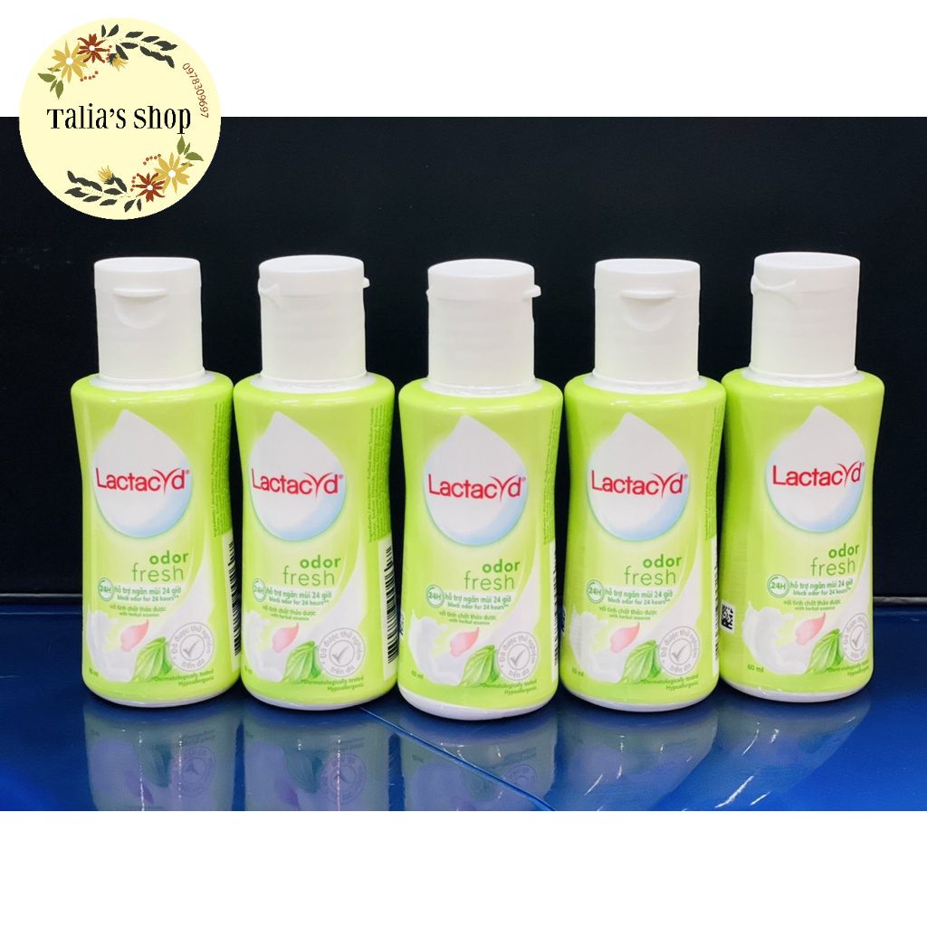 (60ml) Dung dịch vệ sinh phụ nữ Lactacyd lá trầu không