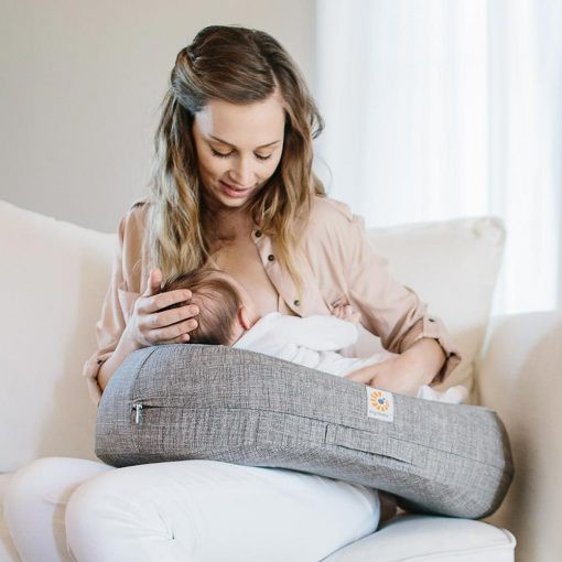 💝Gối cho bé bú Ergobaby Pillow có dây cố định, tạo cho bé tư thế thoải mái khi bú mẹ, hỗ trợ bé tập ngồi, tập lẫy
