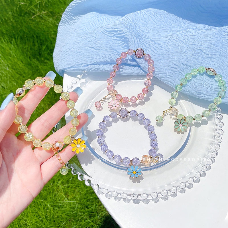 Vòng Tay Pha Lê Phong Cách Hàn Quốc Thời Trang Cho Nữ