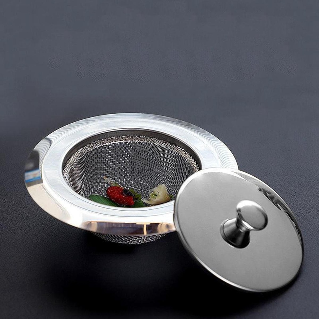 Lưới Lọc Rác Bồn Rửa Chén Có Nắp Đậy Tiện Dụng