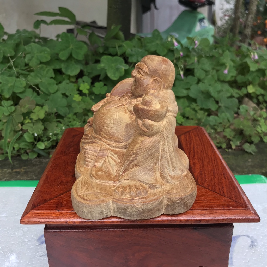 Di lặc ngồi gỗ ngọc âm mộc giá rẻ nhất thị trường - CHẤT LƯỢNG TUYỆT ĐỐI .