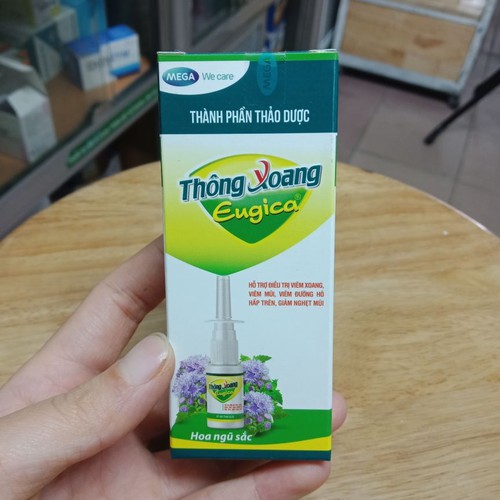 xịt mũi thảo dược thông xoang Eugica lọ 15ml