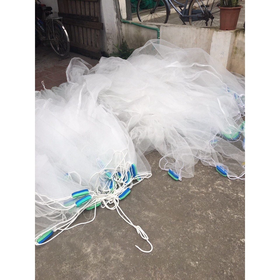Lưới Vét cá -  Lưới quét cá giá rẻ Dài 10m Cao 2m Túi 3m