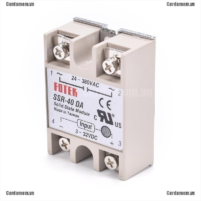 Rơ Le Thể Rắn Ssr 40a Kèm Lá Cờ 40a Dc