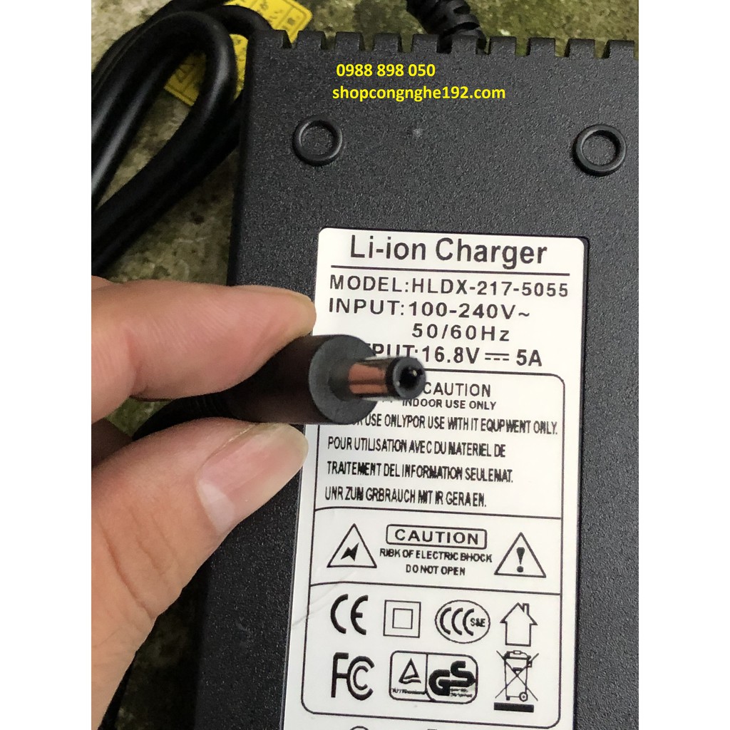 Bộ Sạc Pin 4s lithium-ion 16.8v 5a loại tốt có đèn báo đầy