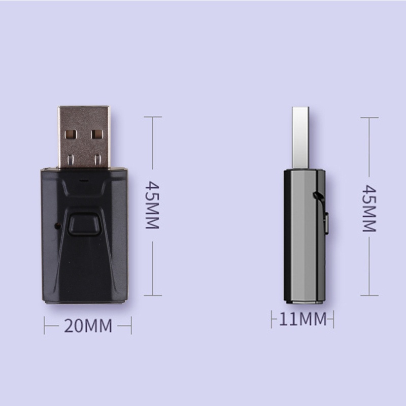 Bộ ChuyểN ĐổI Bluetooth 5.0 Không Dây Mini 2 Trong 1 3.5mm Cho Xe Hơi