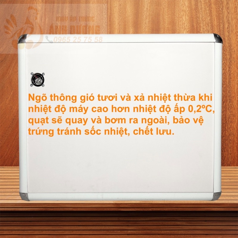 Máy Ấp Trứng Nam An F200 - 216 quả trứng gà -TẶNG máy phun sương tự động tự hút nước ngoài