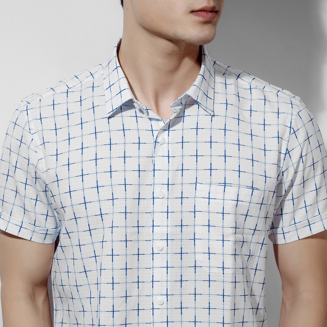 OWEN - Áo sơ mi ngắn tay Owen chất cafe 20638 - Áo sơ mi nam cộc tay