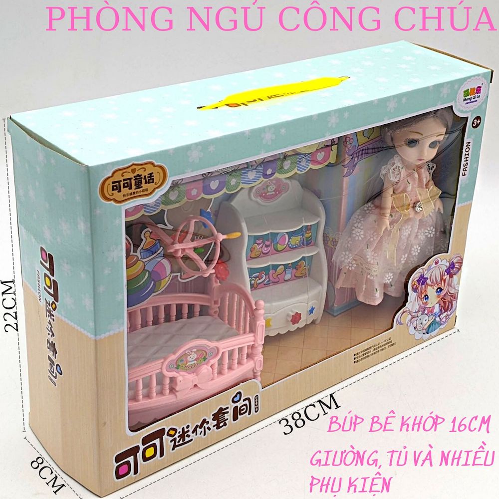 [NHIỀU MẪU] Ngôi Nhà Búp Bê - Túi xách căn phòng công chúa Elsa và Anna