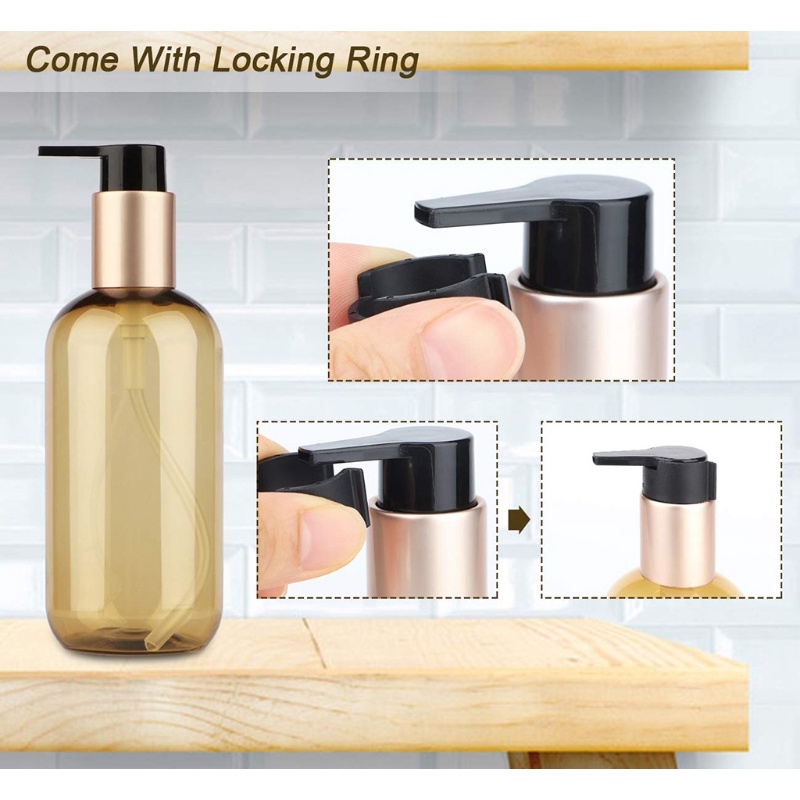 Set 2 Chai Rỗng Dạng Bơm 300ml 500ml Đựng Dầu Gội Đầu Tiện Dụng