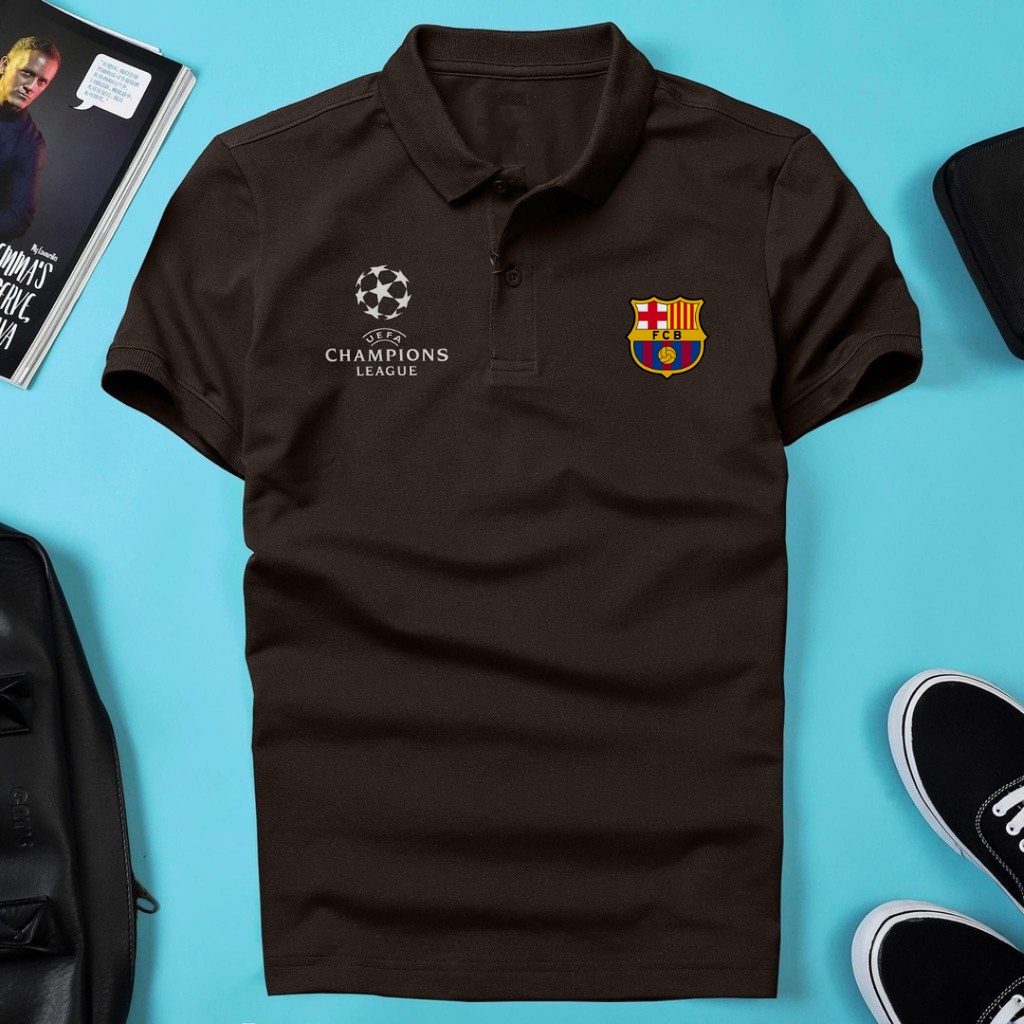 Áo thun áo polo barca áo thun clb đá bóng nam  đẹp  thời trang thể thao thời trang cao cấp  HÀNG LOẠI 1