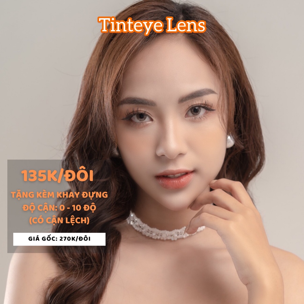 [OFF 50%: 135K/Đôi] BST 5 mẫu kính áp tròng xám tự nhiên hot 2022 Tinteye Lens 0 - 10 độ