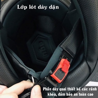 Nón bảo hiểm Top Phượt Fullface A.G.U Tem Sói Đỏ