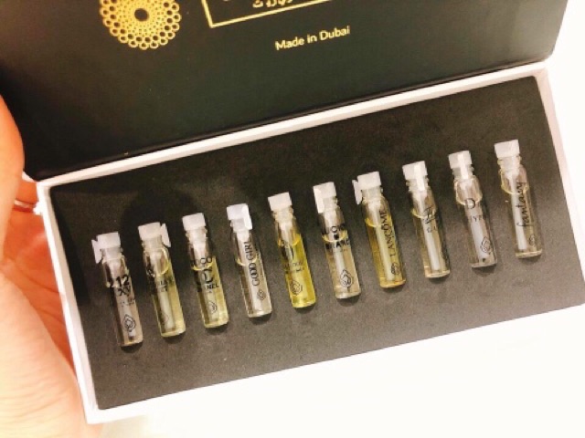 [Bán sỉ] Set thử nước hoa tinh dầu dubai, 10 mùi -20ml, hàng nội địa, số lượng hạn chế! | BigBuy360 - bigbuy360.vn