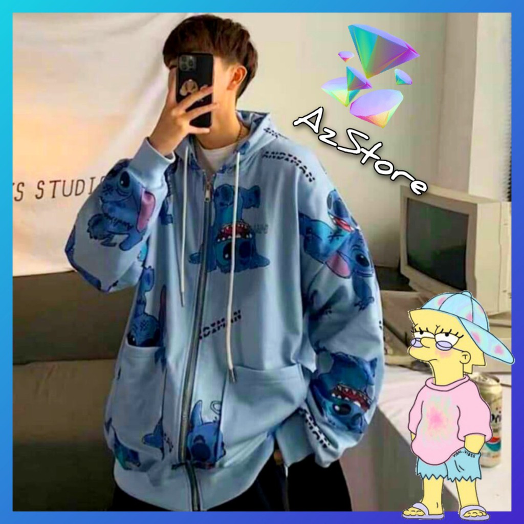 👫𝗟𝗼𝗮̣𝗶 𝗱𝗮̀𝘆🌿 áO Khoác Nỉ Hoodie 3D dây kéo Stick và Thỏ con Nam Nữ Hooide Mới | BigBuy360 - bigbuy360.vn