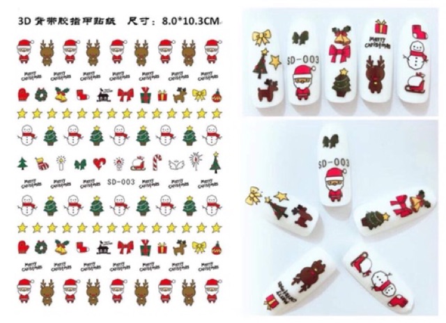 Stiker mẫu mới chuyên dán móng nhiều mẫu