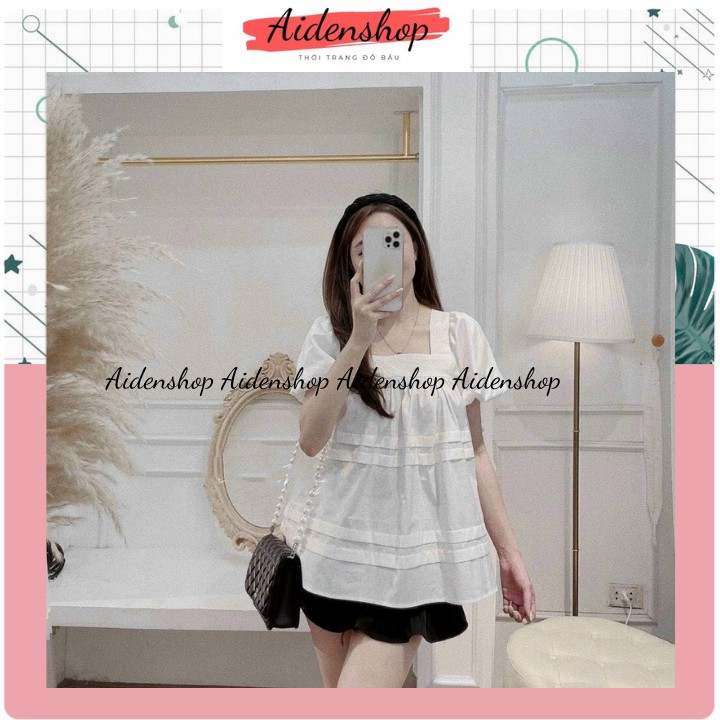 Áo bầu xinh mùa hè đẹp thời trang công sở giá rẻ babydoll