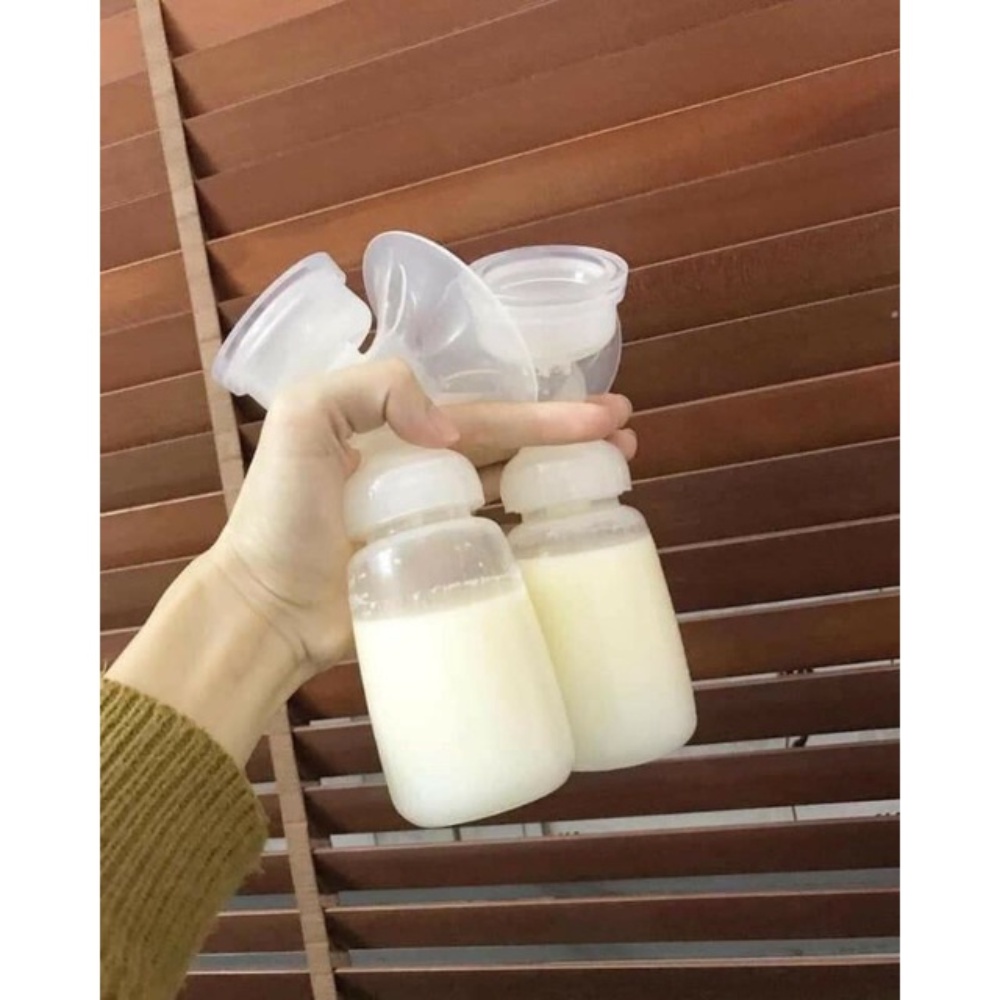 Máy hút sữa Real Bubee điện đôi Túi trữ sữa (Có chế độ massage kích sữa, điều chỉnh tăng giảm áp lực)