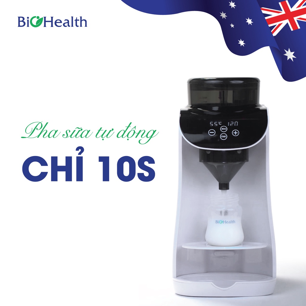 Máy Pha Sữa Tự Động Chỉ 10s - Tiết Kiệm Thời Gian Cho Bố Mẹ - Biohealth BH6000