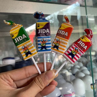 Kẹo mút sữa trái cây Jida