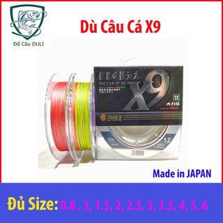 ( khuyến mại ) [Chính Hãng] Dây Dù Câu Cá X9 7 Màu đủ size 100m siêu bền ( đại hạ giá )