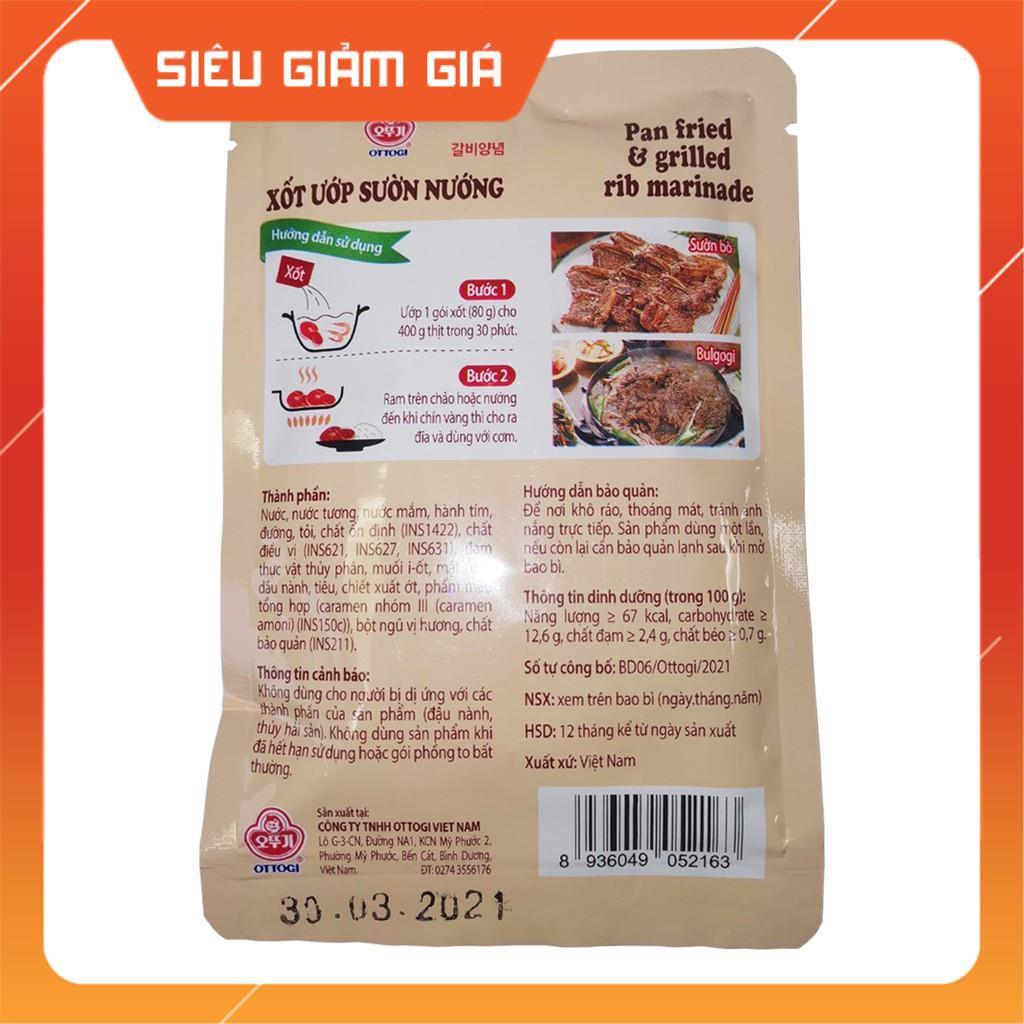 Siêu sale -  Xốt Ướp Sườn Nướng Ottogi 80g - HCM