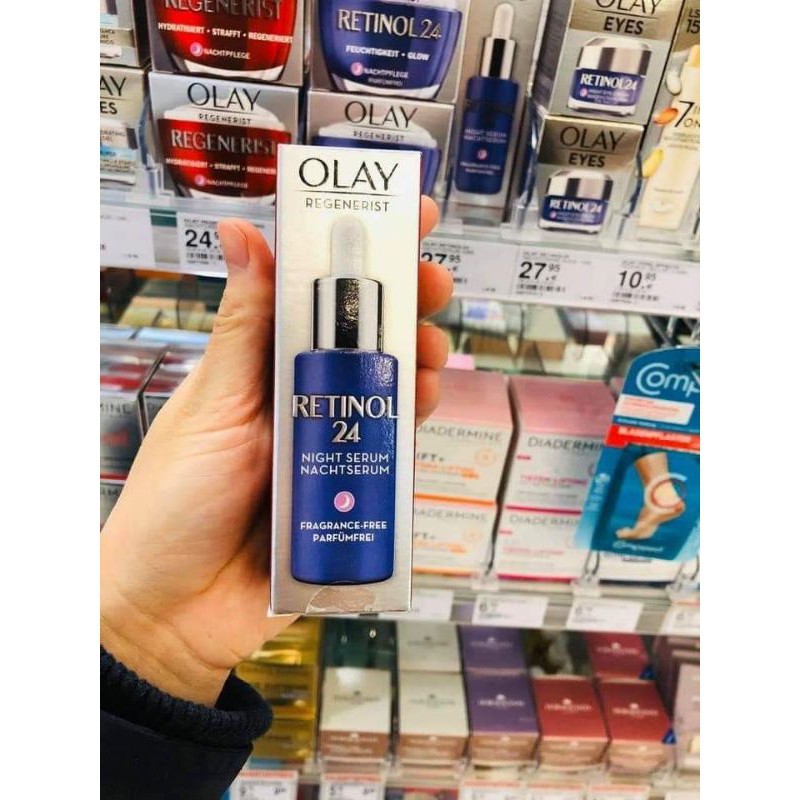 Kem dưỡng và serum ban đêm Olay Retinol