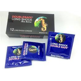 Bao Cao Su Cá Ngựa Double Safe Long Shock Sea Horse Kéo Dài Quan Hệ