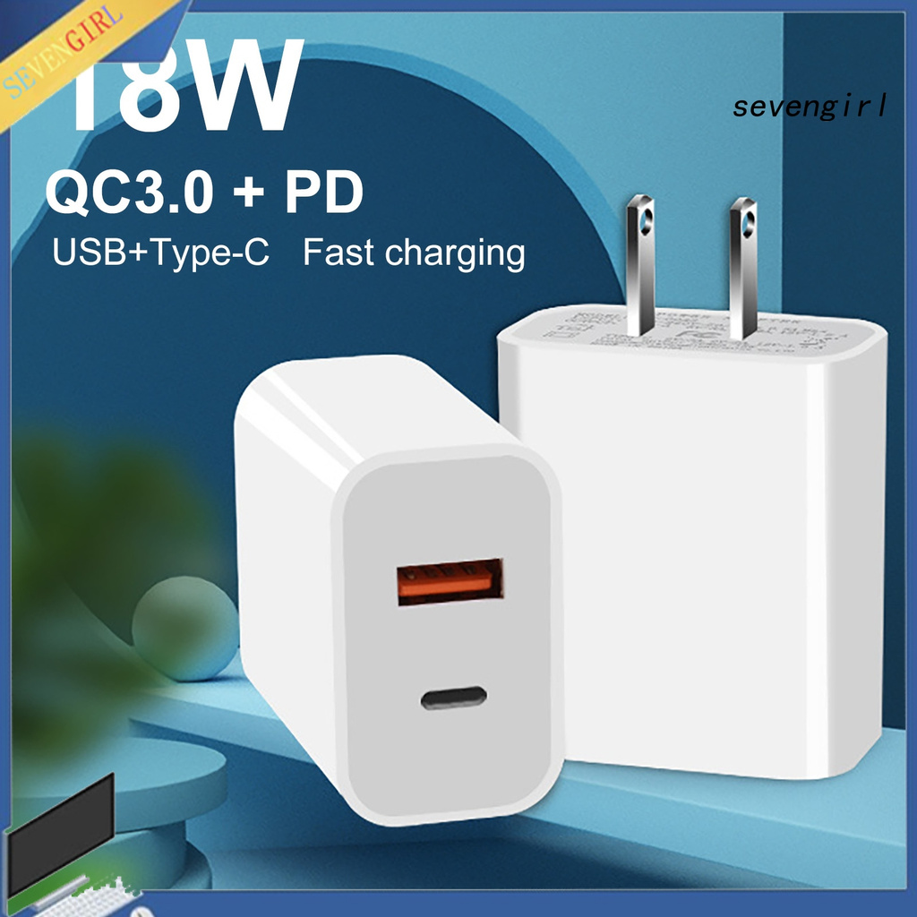 Bộ Sạc Nhanh 18w Pd / Qc3.0 Usb-A Type-C Cho Điện Thoại