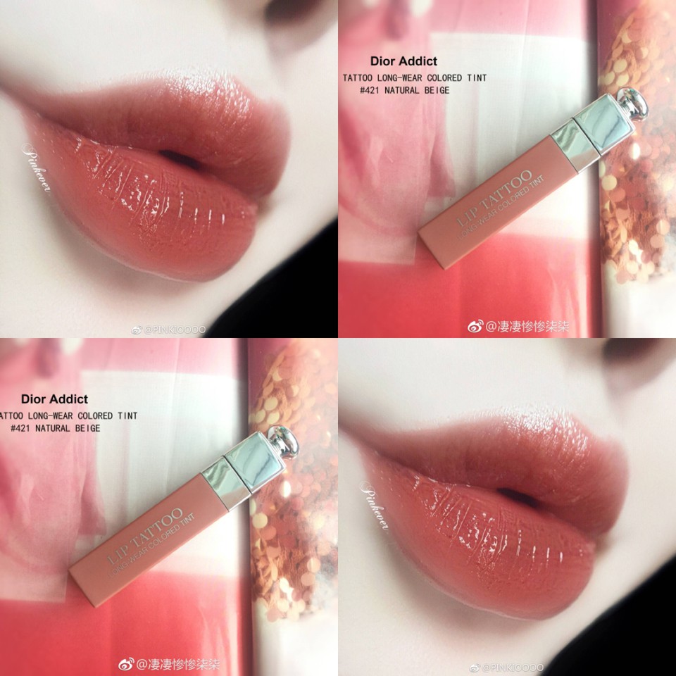 Son Dior Tattoo 421 Full size Full box (Màu Natural Beige - Cam Nude)