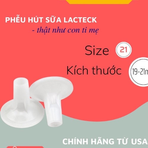 Phễu hút sữa Lacteck Baby Motion silicon mềm cao cấp từ USA ( size 15/18/21/24/27 )
