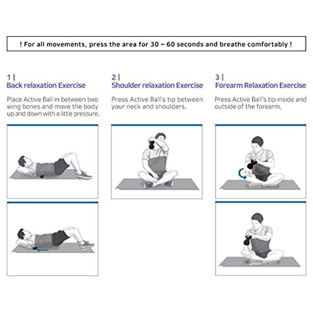 Tratac ActiveBall - Bóng Rung Mát Xa Tập yoga Độ Bền Cao Hình Hạt Đậu Phộng