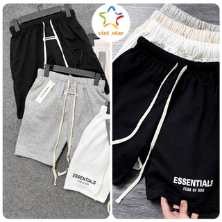 Quần đùi rút dây essentials dáng thể thao form rộng chất thun cotton mịn mát_vietstar