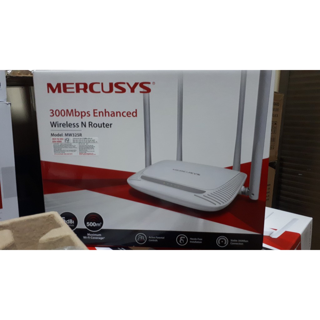 Bộ phát wifi mercusys 4 râu MW325R | BigBuy360 - bigbuy360.vn