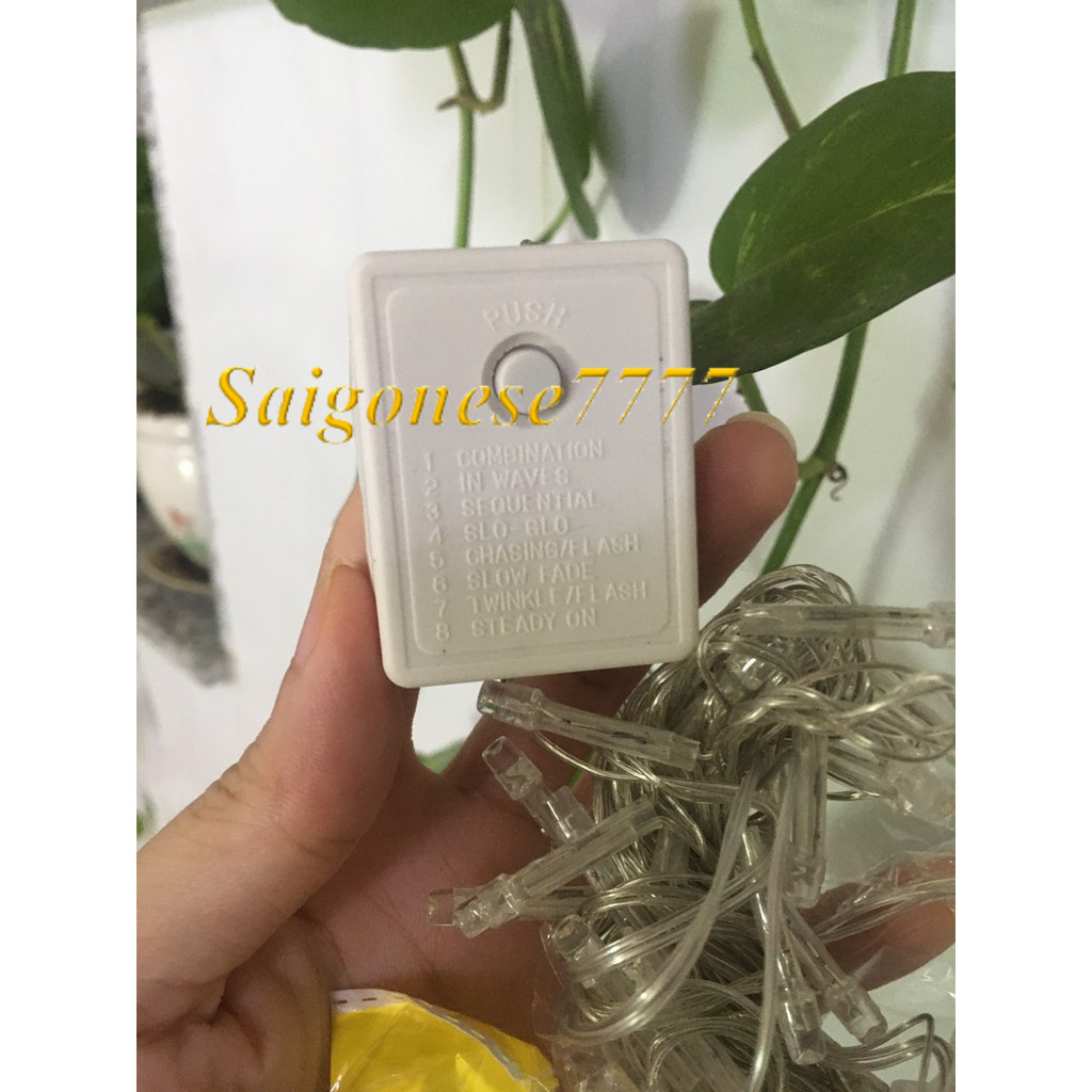 Có Nút Chỉnh 8 Kiểu Chớp Nháy Đèn Led Xài Điện Dài 4 Mét 32 Bóng Đèn Đom Đóm  Fairy Light Trang Trí Quấn Cây Noel Lễ Ti