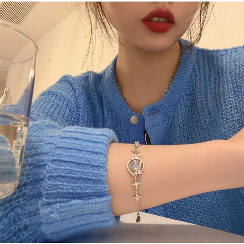 Vòng Tay Thiết Kế Ngôi Sao Phong Cách Hàn Quốc Sang Trọng Thời Trang Xuân Hè Cho Nữ